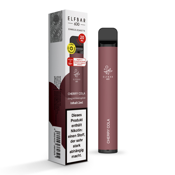 ELF Bar 600 - E-Zigarette - Cherry Cola Mit Nikotin - 20mg/ml