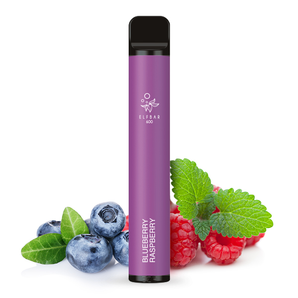 ELF Bar 600 - E-Zigarette - Blueberry Raspberry Mit Nikotin - 20mg/ml