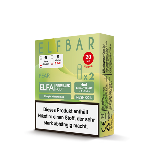 ELF Bar - ELFA - Prefilled Pods (2 Stück) - Pear - 20mg/ml