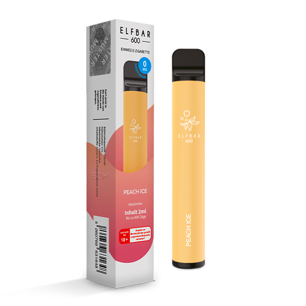 ELF Bar 600 - E-Zigarette - Peach Ice Nikotinfrei