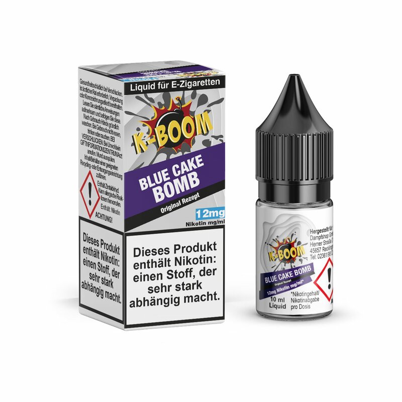 K-Boom Blue Cake Bomb - 10 ml - 12mg/ml Nikotinsalz