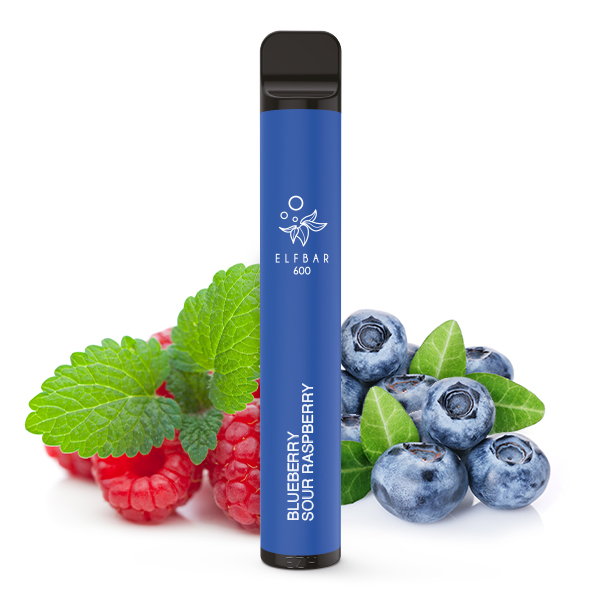 ELF Bar 600 - E-Zigarette - Blueberry Sour Raspberry Mit Nikotin - 20mg/ml