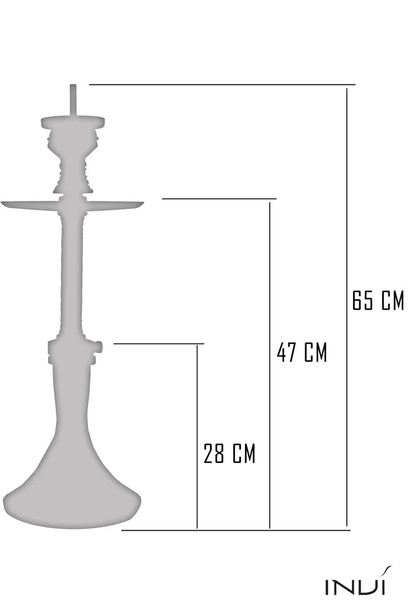 INVI Recursion Edelstahl Gun Metal mit LED-Schaft