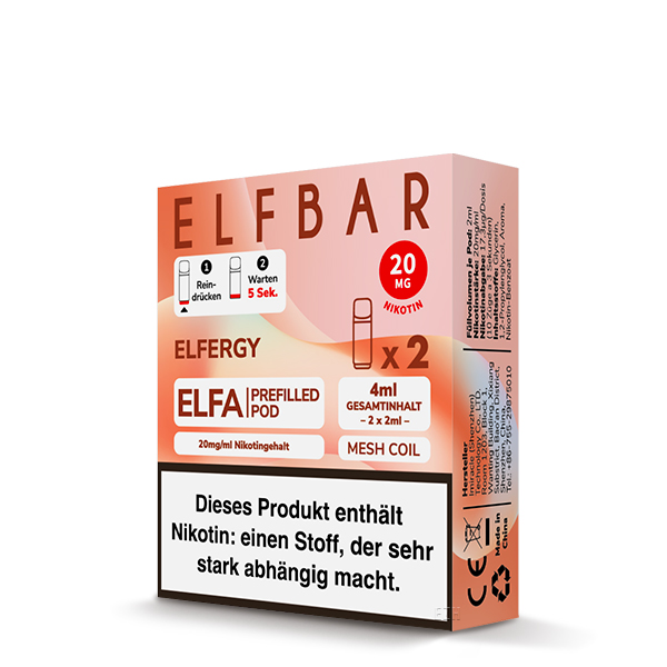 ELF Bar - ELFA - Prefilled Pods (2 Stück) - Elfergy - 20mg/ml